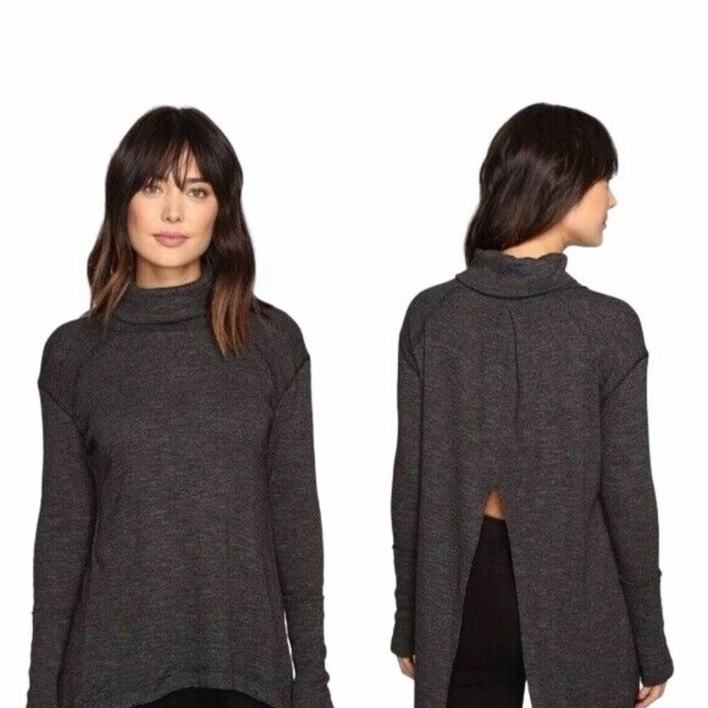 We The Free Dark Gray Turtleneck Sweater